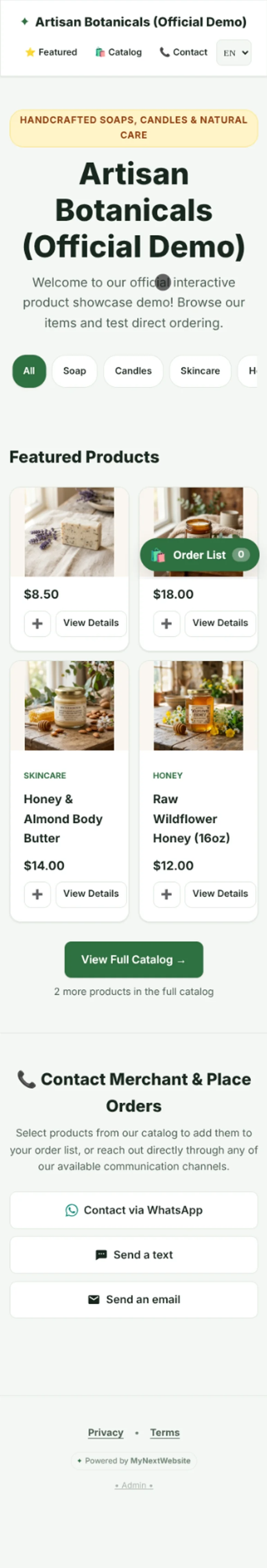 Fresh Botanical Theme Preview