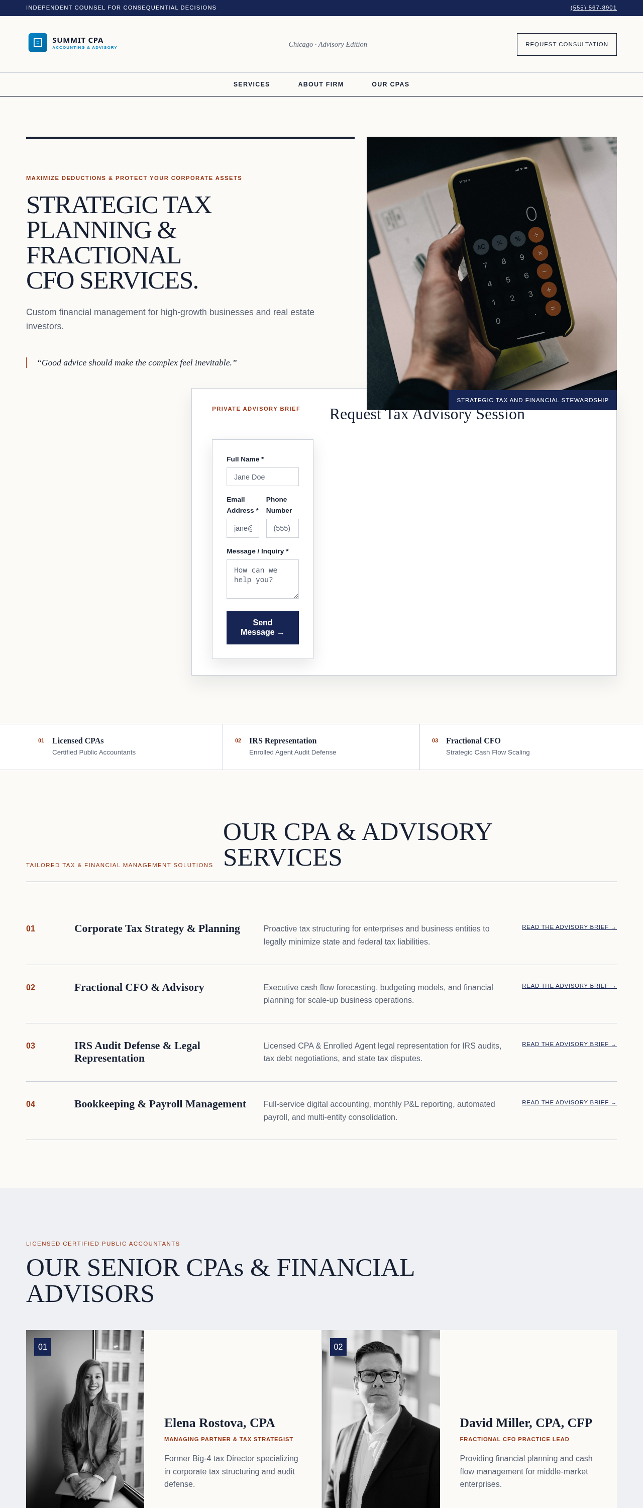 CPA & Financial Advisory