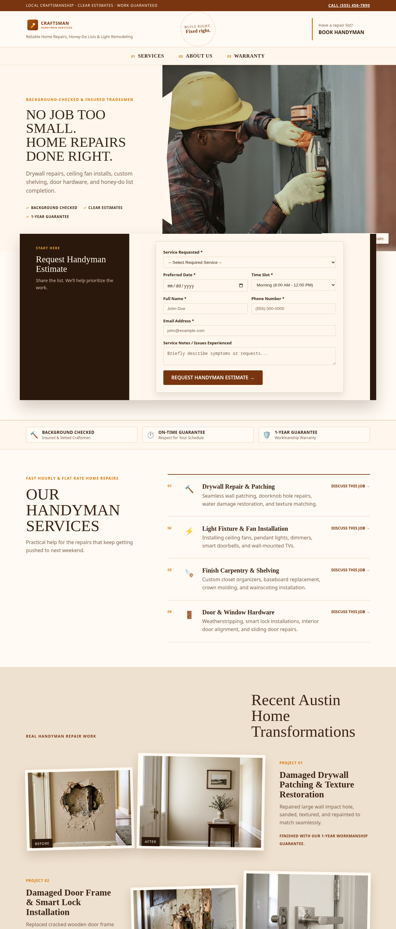 Craftsman Handyman Desktop Preview