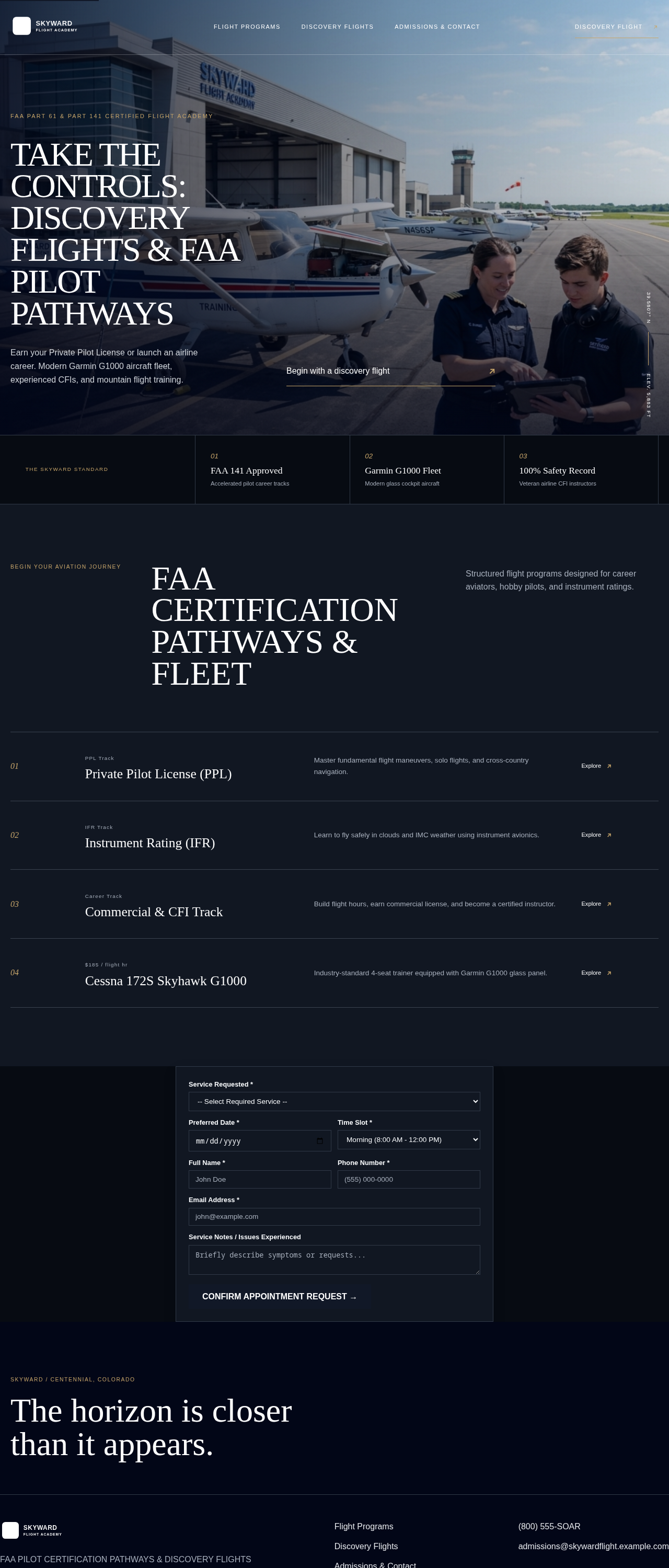 Flight School Desktop Preview